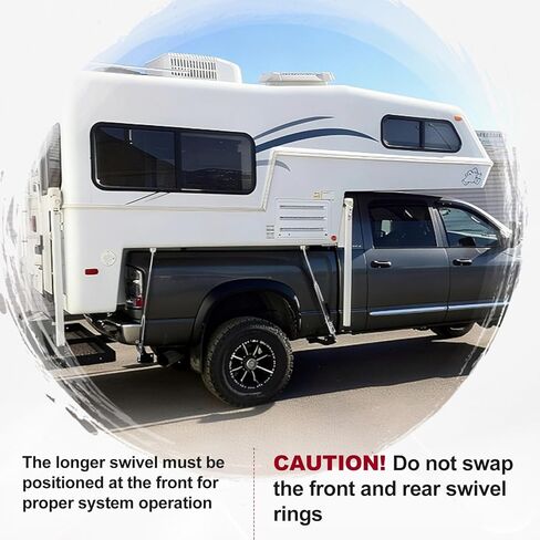 Turn-Buckles Replacement Set for Truck Camper, Including Front & Rear Turn-Buckles | Premium Stainless Steel in Kuwait