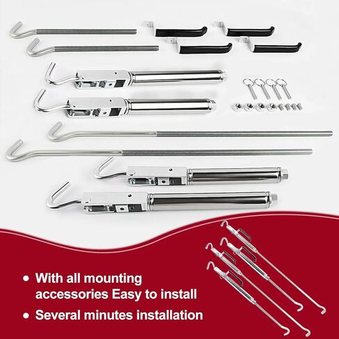 Turn-Buckles Replacement Set for Truck Camper, Including Front & Rear Turn-Buckles | Premium Stainless Steel in Kuwait