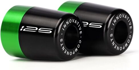 Handle Bar Ends Hand Grips Plug Caps Compatible with K.awasaki Z125 Pro 2017 2018 2019 2020 2021 2022 2023 2024 2025 | Motorcycle Balance Pad BR125 Accessories in Kuwait