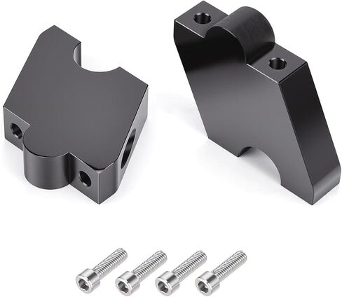2" Motorcycle Adjustable Handlebar Risers Kit for Can-Am Ryker 600/900/ 900 Rally 2019-2025, Ryker 900 Sport 2022-2025, CNC Aluminum Handle Bar Riser Mount Clamps, Handlebar Risers Replacement in Kuwait