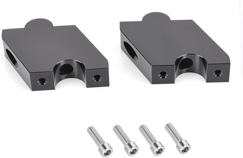 2" Motorcycle Adjustable Handlebar Risers Kit for Can-Am Ryker 600/900/ 900 Rally 2019-2025, Ryker 900 Sport 2022-2025, CNC Aluminum Handle Bar Riser Mount Clamps, Handlebar Risers Replacement in Kuwait