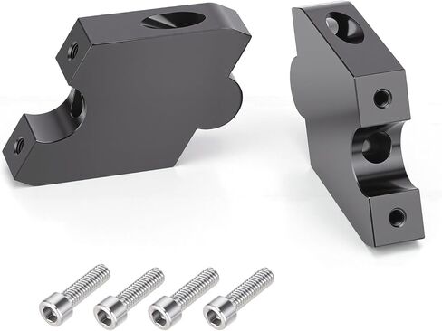 2" Motorcycle Adjustable Handlebar Risers Kit for Can-Am Ryker 600/900/ 900 Rally 2019-2025, Ryker 900 Sport 2022-2025, CNC Aluminum Handle Bar Riser Mount Clamps, Handlebar Risers Replacement in Kuwait