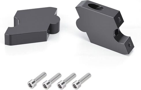 2" Motorcycle Adjustable Handlebar Risers Kit for Can-Am Ryker 600/900/ 900 Rally 2019-2025, Ryker 900 Sport 2022-2025, CNC Aluminum Handle Bar Riser Mount Clamps, Handlebar Risers Replacement in Kuwait