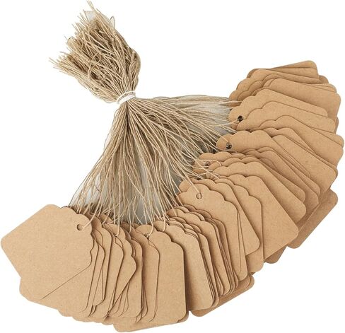 200 Pcs Blue Price Tags with String Attached, Pre-Strung Writable Paper Clothing Tag for Bags Clothing Jewelry Retail Pricing DIY Crafts Gift Wrapping in Saudi Arabia