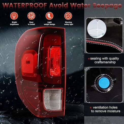 LED Tail lights Assembly Compatible with 2017-2023 Honda Ridgeline OE Style Left Rear Light Taillights Replacement for 33550T6ZA03 in Saudi Arabia