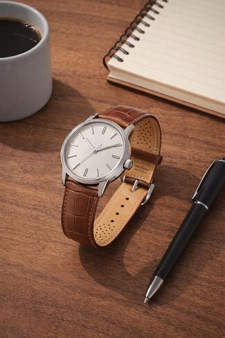 Genuine Leather Watch Band, Breathable Biocomfort Perforated Strap, Quick Release, Replacement Strap for Men & Women - Padded & Stitched, Unisex,Gift in Saudi Arabia