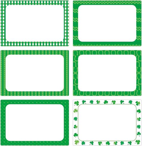210 ملصقات لبطاقات اسم عيد القديس باتريك للفصول الدراسية، بطاقات هدايا للحفلات الخضراء الأيرلندية، ملصقات لاصقة لصناديق الهدايا الحالية، علامات أسماء مدرسية لملصقات الفصول الدراسية (عيد القديس باتريك) in Kuwait