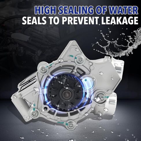 Water Pump 06H121026AE 06H121026AB 06H121026CQ 1312460 Compatible for Audi A3 A4 TT Allroad, Compatible for VW Tiguan Jetta Golf Eos Beetle CC[2.0L L4] Engine Only in Kuwait