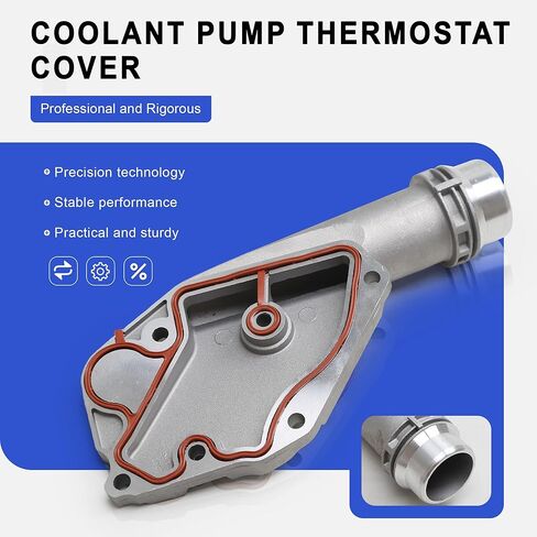 06E121168 06E121139E الألومنيوم مضخة المياه ترموستات غطاء الإسكان موصل المبرد شفة ث / الختم متوافق مع 2.4L 3.2L أودي A4 أفانت A5 كواترو A6 A7 A8 Q5 in Kuwait