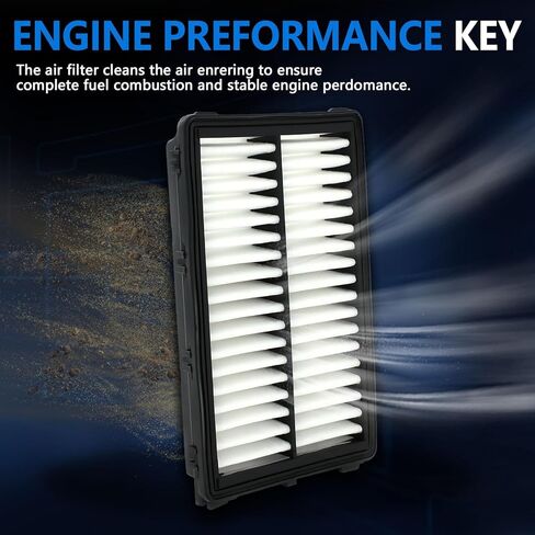 Engine Air Filter Compatible with Hyundai 2022-2024 Tucson Gas,2021-2024 Santa Fe,2020-2024 Sonata,2022-2024 Santa Cruz,2021-2024 K5,2022-24 Carnival,Replace 28113-L1000,FDPAF99096, CA12816 in Saudi Arabia