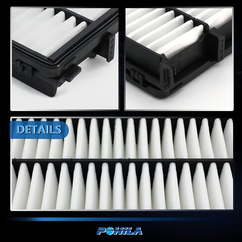 Engine Air Filter Compatible with Hyundai 2022-2024 Tucson Gas,2021-2024 Santa Fe,2020-2024 Sonata,2022-2024 Santa Cruz,2021-2024 K5,2022-24 Carnival,Replace 28113-L1000,FDPAF99096, CA12816 in Saudi Arabia