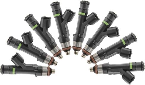 8 x 547cc EV14EL Gas Fuel Injectors 550cc 52lb compatible with 0280158279, 1311-9F593-AA, M-9593-LU47, EV-14-EL, 62382/12 Ohms - High Impedance / 6 hole nozzle in Saudi Arabia