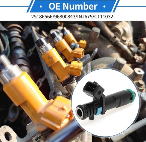 4 Pcs No.25186566/96800843 Fuel Injector for Chevrolet Spark 2011-2015 Car Engine Flow Match Fuel Nozzle in Saudi Arabia