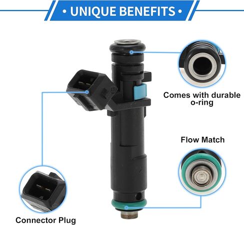4 Pcs No.25186566/96800843 Fuel Injector for Chevrolet Spark 2011-2015 Car Engine Flow Match Fuel Nozzle in Saudi Arabia