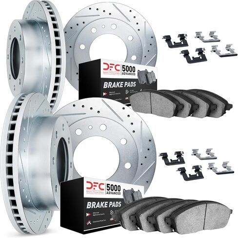Dynamic Friction Company Brake Kit For 2019-2023 Ram 2500, 3500| Front and Rear 5000 Advanced Brake Pads and Rotors Kit|Hardware included in Saudi Arabia