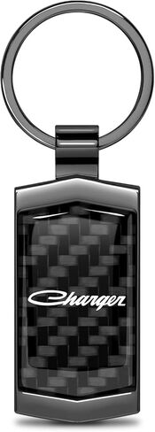 iPick Image for Dodge Charger Classic Real 3K Carbon Fiber Metal Case Key Chain in Saudi Arabia