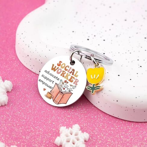 Social Worker Gifts for Women Men Social Worker Appreciation Gifts for School Socials Workers Keychain Thank You Gift for Socials Workers Gift Birthday Anniversary Keyring in Kuwait
