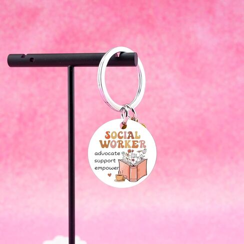 Social Worker Gifts for Women Men Social Worker Appreciation Gifts for School Socials Workers Keychain Thank You Gift for Socials Workers Gift Birthday Anniversary Keyring in Kuwait