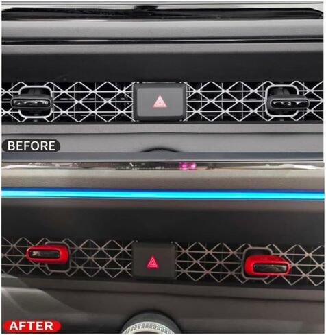Air Conditioning Outlet Adjustment Trim Compatible with Honda Accord 2023+ Interior Accessories Central Control Air Outlet Vent Cover (Red) in Kuwait