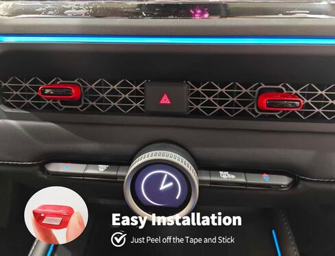 Air Conditioning Outlet Adjustment Trim Compatible with Honda Accord 2023+ Interior Accessories Central Control Air Outlet Vent Cover (Red) in Kuwait