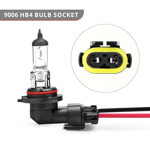 2 Pcs 9005 9006 HB3 HB4 Fog Light Wiring Harness,OEM Replacement Female Adapter Socket,for Car Headlights, Fog Lights in Kuwait