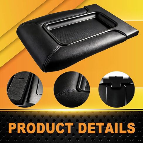 Center Console Lid Replacement Kit for 1999-2007 for Chevy Silverado, Avalanche, Suburban, for GMC Sierra, Yukon - Center Console Cover Black in Saudi Arabia