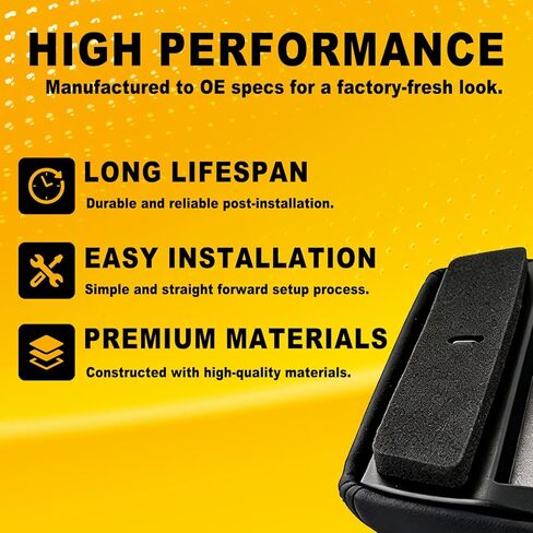 Center Console Lid Replacement Kit for 1999-2007 for Chevy Silverado, Avalanche, Suburban, for GMC Sierra, Yukon - Center Console Cover Black in Saudi Arabia