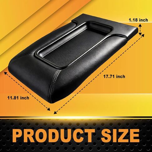 Center Console Lid Replacement Kit for 1999-2007 for Chevy Silverado, Avalanche, Suburban, for GMC Sierra, Yukon - Center Console Cover Black in Saudi Arabia