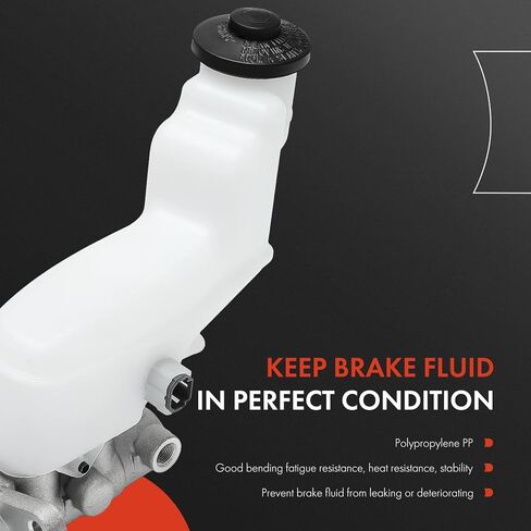 A-Premium Brake Master Cylinder with Reservoir and Sensor Compatible with Toyota Vehicles - Camry 2007 2008 2009 2010 2011, With Vehicle Stability Control, Manual Transmission in Saudi Arabia