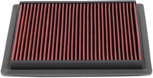 DNA Motoring AFPN-220-RD Clean Air Washable Drop In Panel Air Filter Enhance Engine Performance [Compatible with 02-20 Dodge RAM 1500/02-10 RAM 2500/02-10 RAM 3500/02-10 RAM PICKUP] in Saudi Arabia