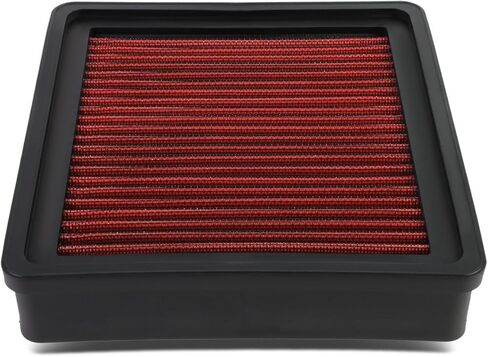 DNA Motoring AFPN-220-RD Clean Air Washable Drop In Panel Air Filter Enhance Engine Performance [Compatible with 02-20 Dodge RAM 1500/02-10 RAM 2500/02-10 RAM 3500/02-10 RAM PICKUP] in Saudi Arabia