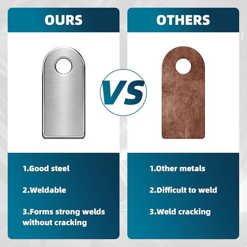 25 عبوة من Dabolang Weld على علامات تبويب ذات فتحات (ارتفاع 40/50/60/70/80 مم) مجموعات معدنية شديدة التحمل للحام وبناء الإطار والتصنيع - أقواس فولاذية ممتازة لإصلاح السيارات والمشروعات الهيكلية in Kuwait