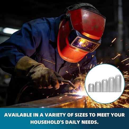 25 عبوة من Dabolang Weld على علامات تبويب ذات فتحات (ارتفاع 40/50/60/70/80 مم) مجموعات معدنية شديدة التحمل للحام وبناء الإطار والتصنيع - أقواس فولاذية ممتازة لإصلاح السيارات والمشروعات الهيكلية in Kuwait