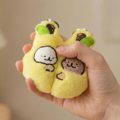 Magnetic Pear Keychain Set for Couples, 2 Pack Detachable Charms with Key Rings, His and Hers Gift for Boyfriend Girlfriend, Anniversary, Birthday, Christmas Gift for Him Her, Friends, Family in Saudi Arabia