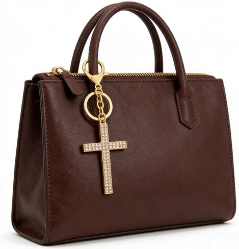 Rhinestone Cross Keychain, Faith Keychain Charm for Keys, Handbags, Backpacks in Saudi Arabia