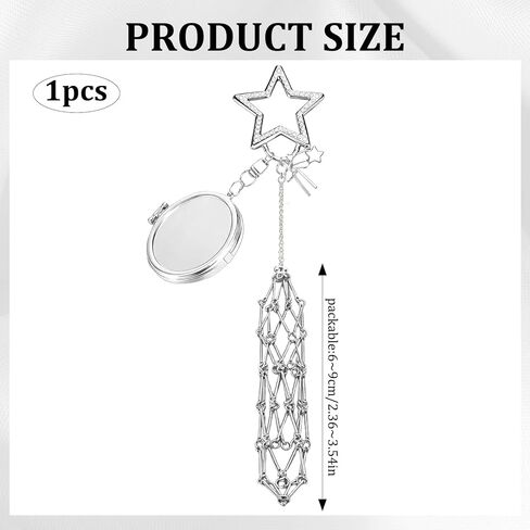 Lipstick Holder Keychain, Star-Shaped Lipstick Keychain Holder, Trendy Y2K Fashion Accessory for Women, Compact and Stylish for Daily Makeup Touch-Ups in Kuwait