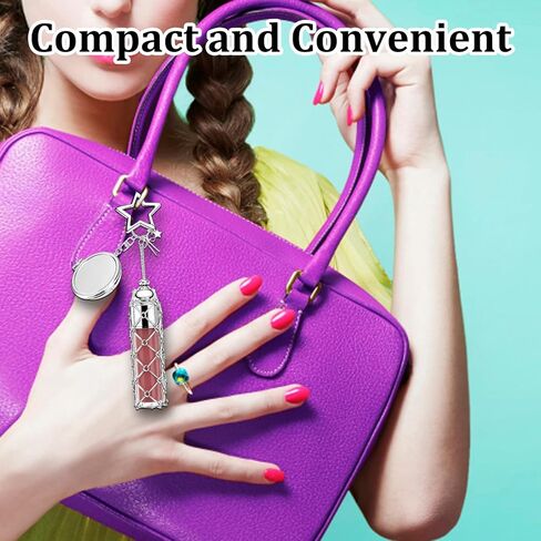 Lipstick Holder Keychain, Star-Shaped Lipstick Keychain Holder, Trendy Y2K Fashion Accessory for Women, Compact and Stylish for Daily Makeup Touch-Ups in Kuwait