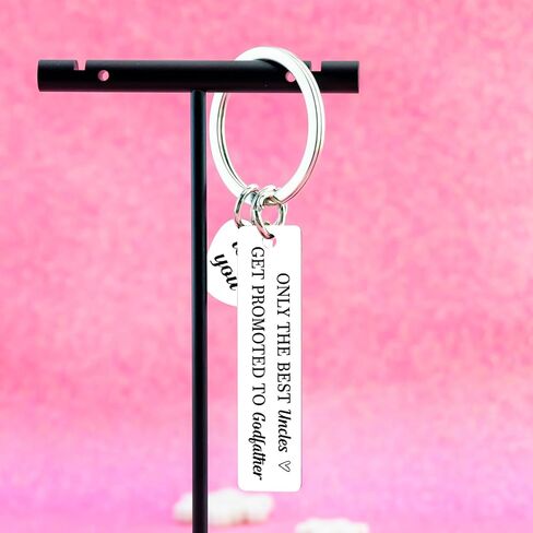 Godfather Proposal Gifts Godfather Keychain Cool Godfathers Gift Baptism Birthday Fathers Day Christmas Appreciation Gift for God Father Gifts for Men Cross Keychain in Kuwait