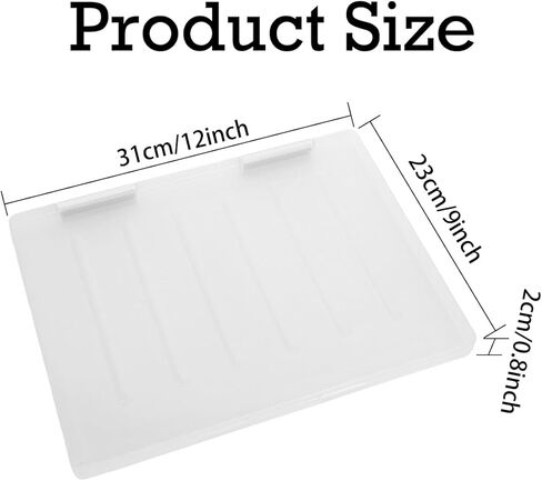 4 Pcs Clear Magazine Protectors for Collectors A4 File 12 x 9 Inch Portable Project Case Paper Storage Box Magazine Display Storage Document Paper Protector in Saudi Arabia