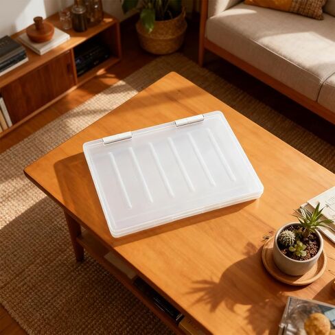 4 Pcs Clear Magazine Protectors for Collectors A4 File 12 x 9 Inch Portable Project Case Paper Storage Box Magazine Display Storage Document Paper Protector in Saudi Arabia