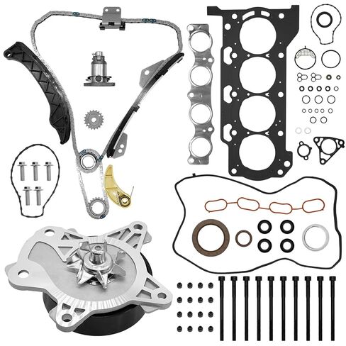HS26515PT Head Gasket Timing Chain Kit with Head Bolts Water Pump Fit for Toyota Corolla 1.8L 2009-2015, for Matrix 1.8L 2009-2014, for Scion Xd 1.8L 2008-2014, Replace 13506-0T020, 13540-0T020 in Kuwait
