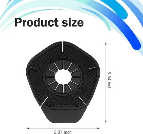 2 PCS Car Wiper Arm Hole Protection Pads, Silicone Wiper Arm Bottom Pivot Guards, Anti-leaf Anti-freeze Protective Cover for Blades Hole, for Most Cars Trucks SUVs (Black) in Kuwait