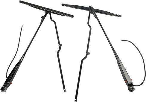 1 Pair Front Windshield Wiper Arm & 15" Blade Kit GS3383 GS3382 Compatible With Kenworth T300 T400 T450 T600 T800 W900 1993-2008 Replace HLK7002 HLK7001 in Kuwait