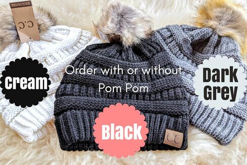 Women's Custom Soccer Themed Beanie for Mom Wife Fan Player Etc, Monogrammed Heart Shaped Ball Fall Winter Hat Sewn Toque, Embroidered Spirit Wear Games Clothing Present, College High School in Kuwait