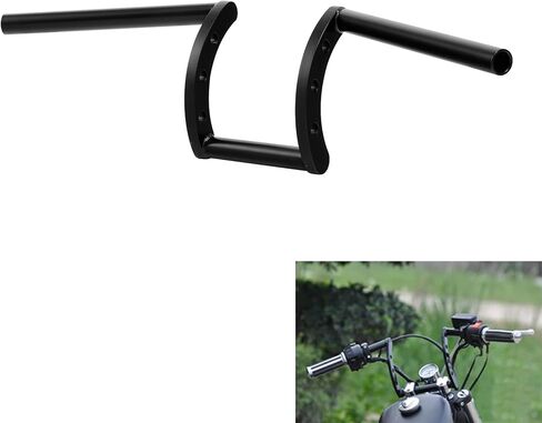 XMT-MOTO Drag Handlebars 1" Z Bars For Harley Triumph Victory BSA Custom Chopper Bobber in Kuwait