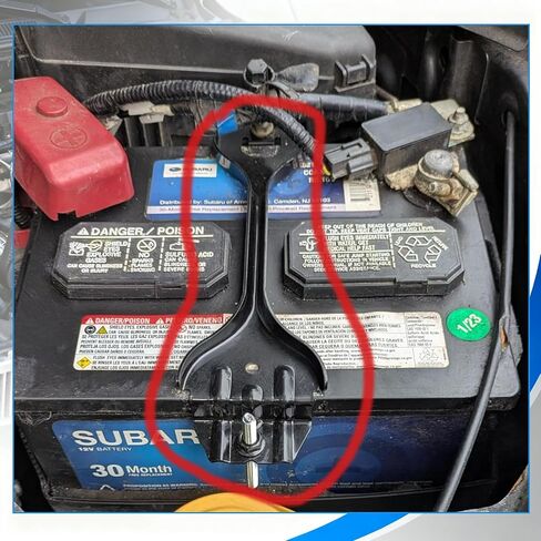 Battery Hold Down Kit Compatible with Subaru Forester 2009-2024 Impreza/WRX/STI 2008-2016 Crosstrek 2013-2023 Replaces 82182AG001, 82161AG001, 82161AG012 in Kuwait