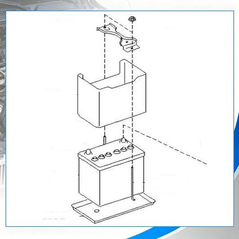 Battery Hold Down Kit Compatible with Subaru Forester 2009-2024 Impreza/WRX/STI 2008-2016 Crosstrek 2013-2023 Replaces 82182AG001, 82161AG001, 82161AG012 in Kuwait