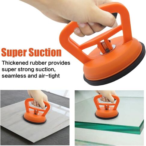 أداة سحب دنت، مجموعة أدوات إزالة دنت مع كوب شفط ورافع مقبض، مجموعة أدوات سحب دنت السيارة لإزالة انبعاجات الجسم تلقائيًا، رفع البلاط، تحريك الأشياء، شاشة (عبوتان، برتقالي + أسود) in Kuwait