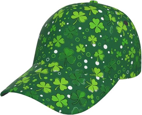 St. Patrick's Day Baseball Cap, Irish Green Clover Trucker Hat for Men Women, Fashion Adjustable Sun Visor Dad Hat in Kuwait