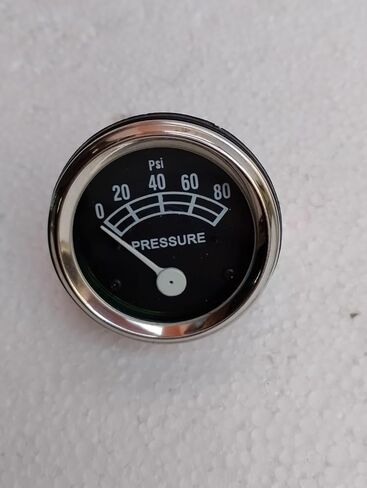 Oil Pressure Gauge (0-80 PSI) Fits Ford Tractor 9N, 2N, 8N, NAA, Jubilee, 541, 600, 700, 800, 900, 1801, 2000 4-cyl., 4000 4-cyl. Series (1939-64) Replaces PNs:Ford- FAD9273A in Saudi Arabia
